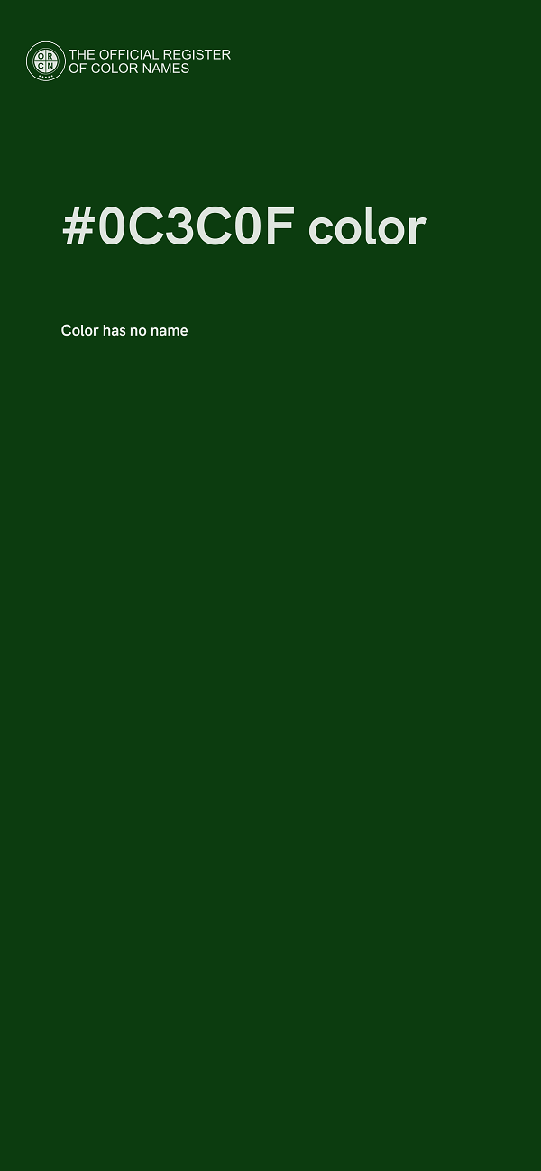 #0C3C0F color image