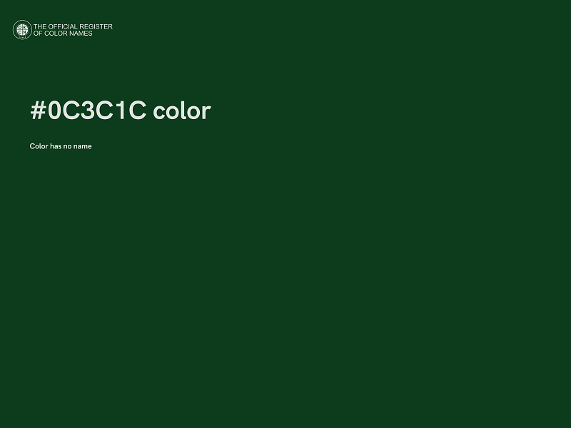 #0C3C1C color image