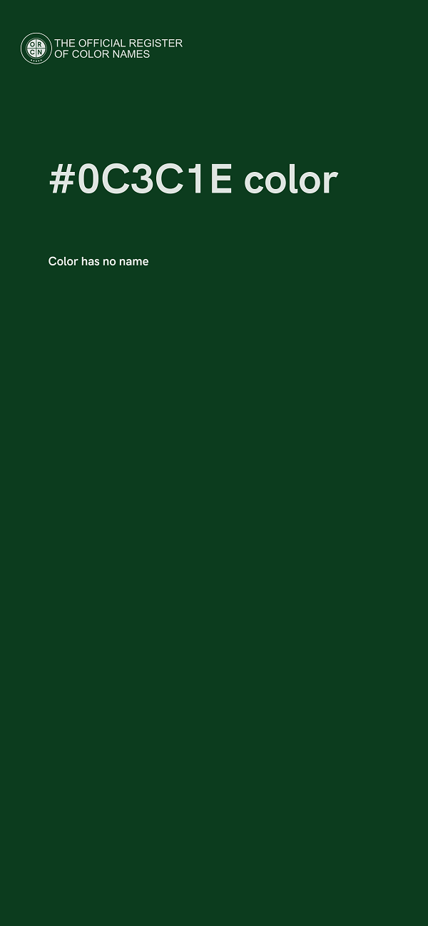 #0C3C1E color image
