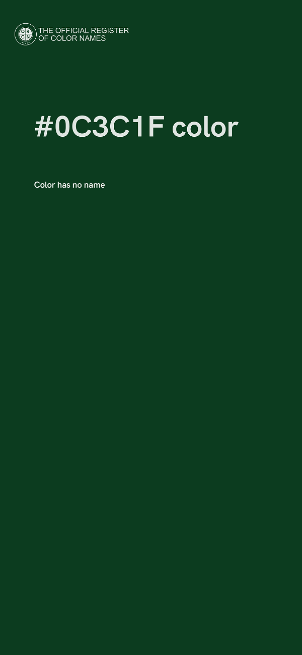 #0C3C1F color image
