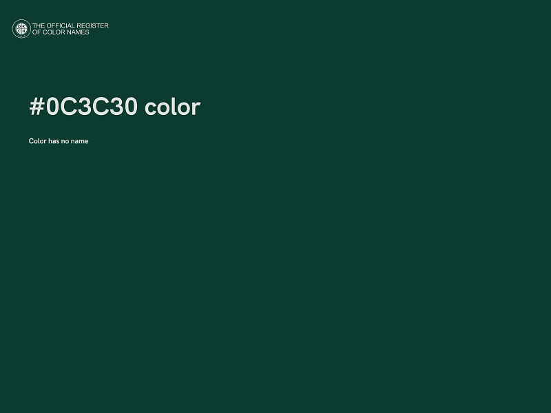 #0C3C30 color image