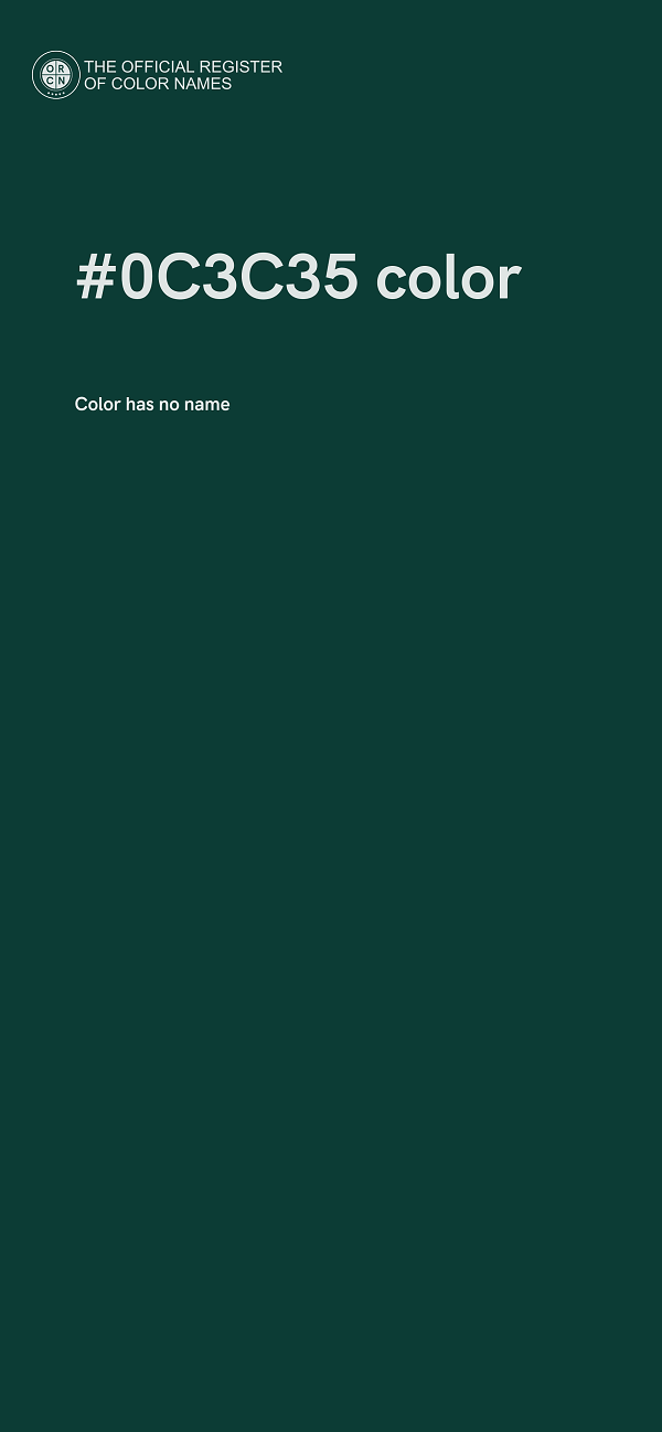 #0C3C35 color image