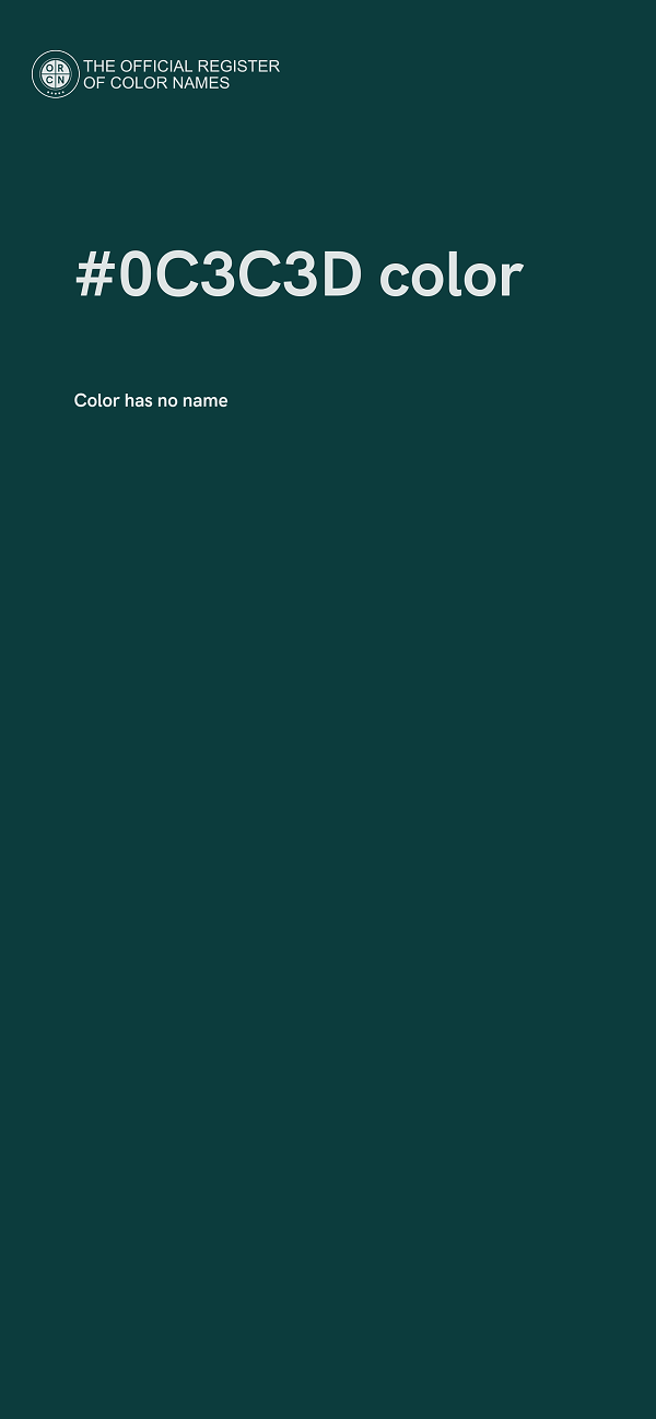 #0C3C3D color image