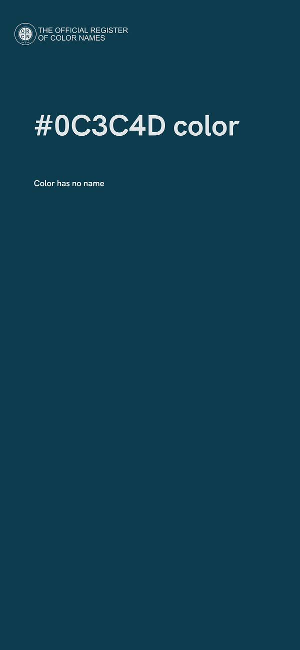 #0C3C4D color image