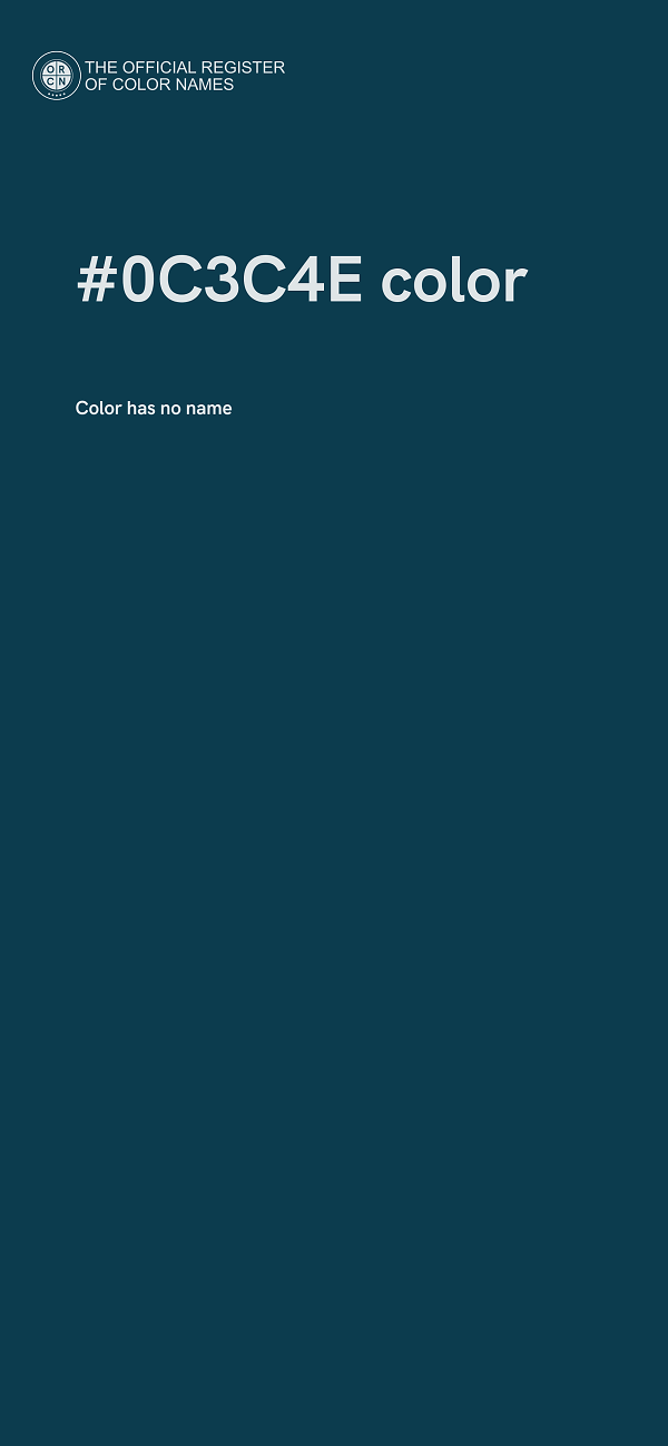 #0C3C4E color image