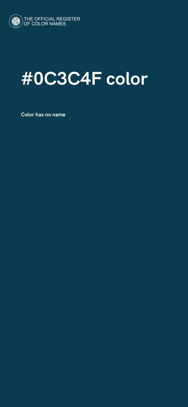 #0C3C4F color image