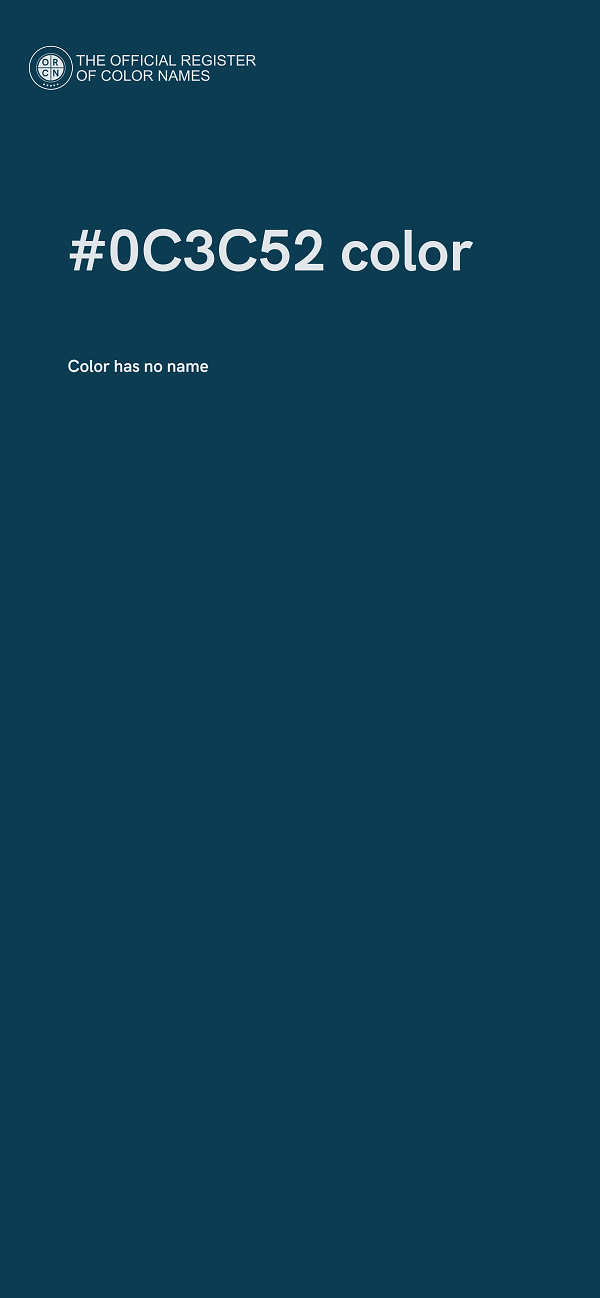 #0C3C52 color image