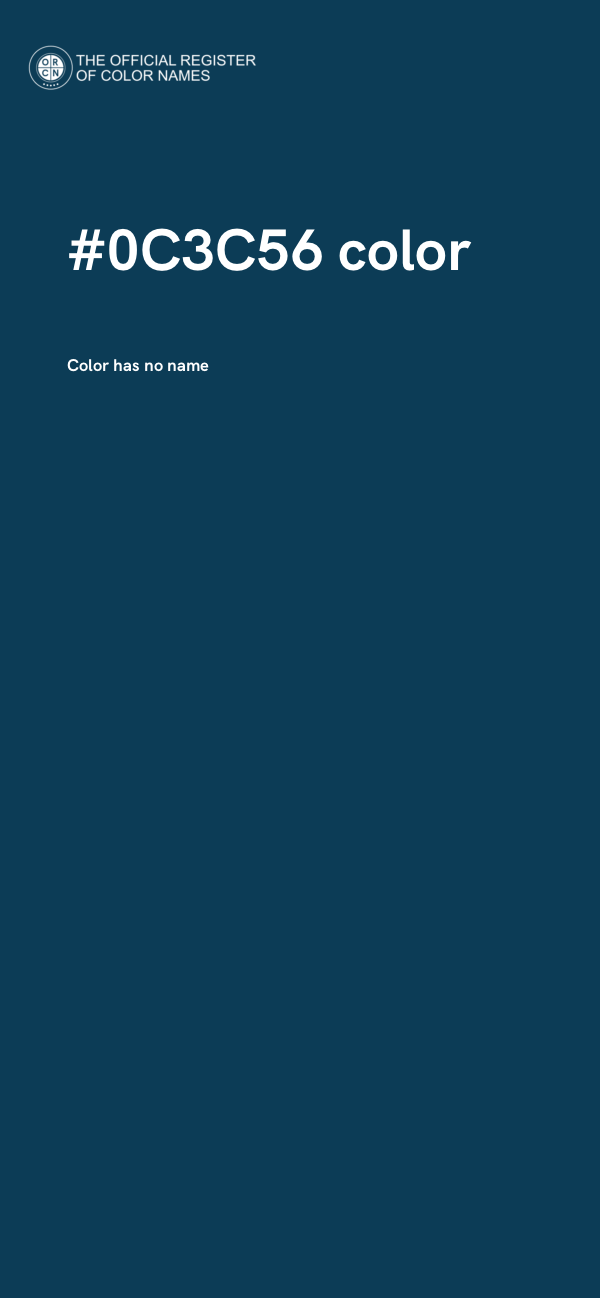#0C3C56 color image