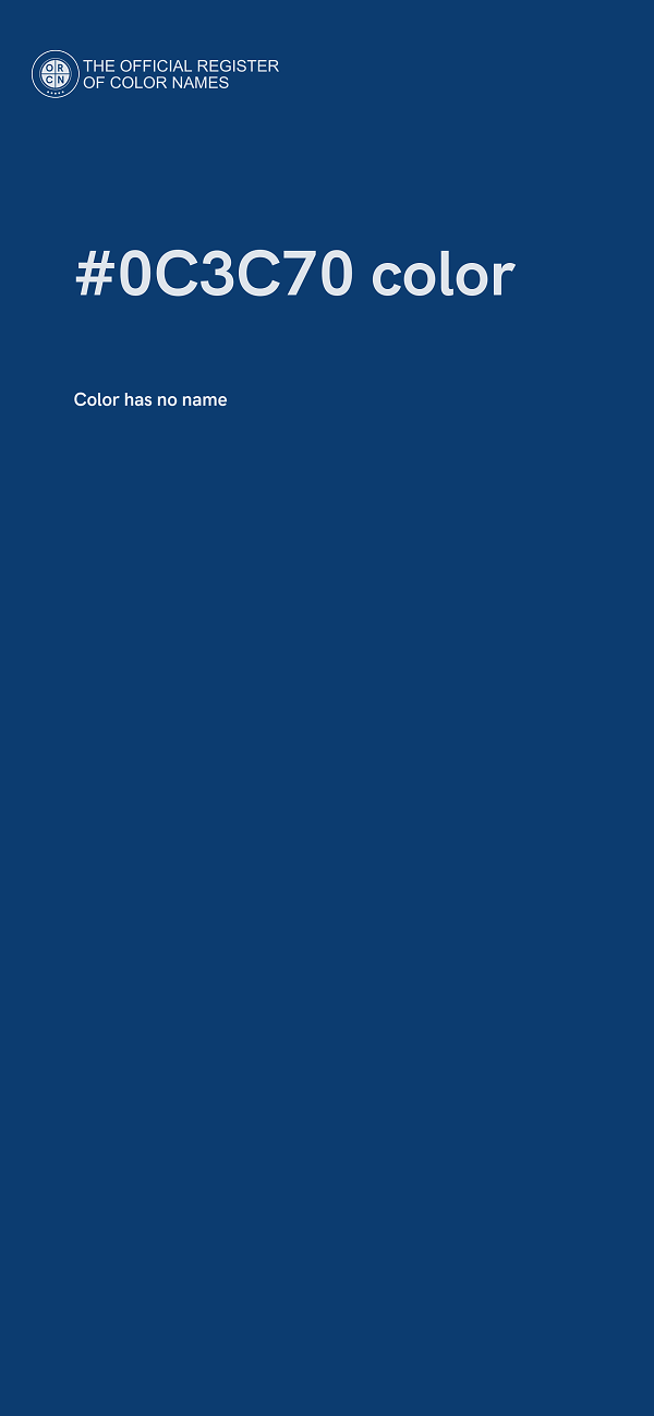 #0C3C70 color image