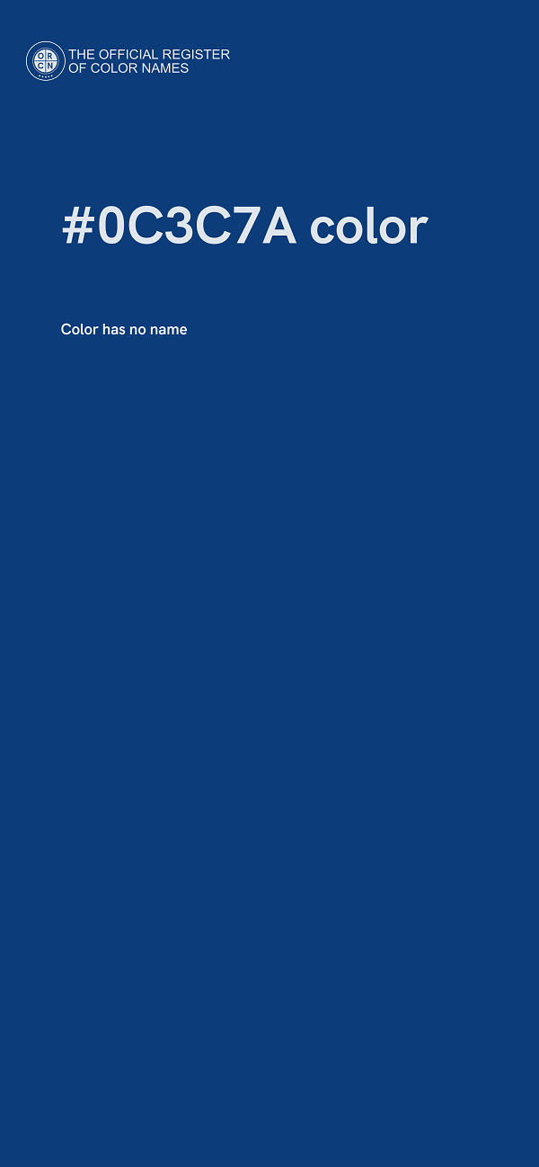 #0C3C7A color image