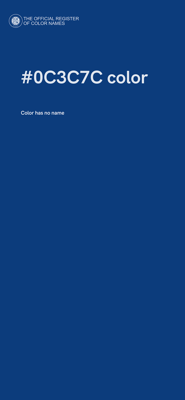 #0C3C7C color image