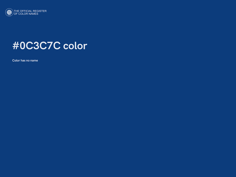 #0C3C7C color image