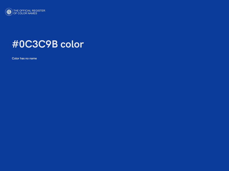 #0C3C9B color image