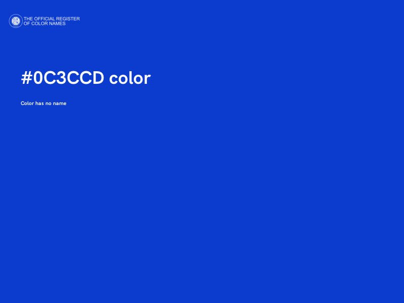 #0C3CCD color image