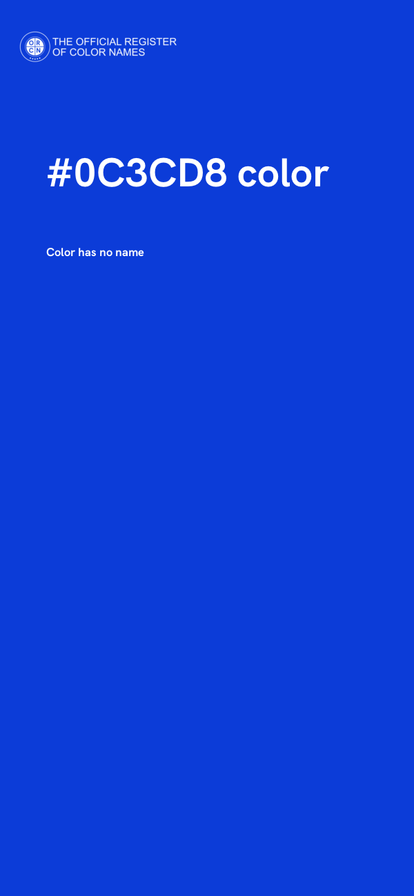 #0C3CD8 color image