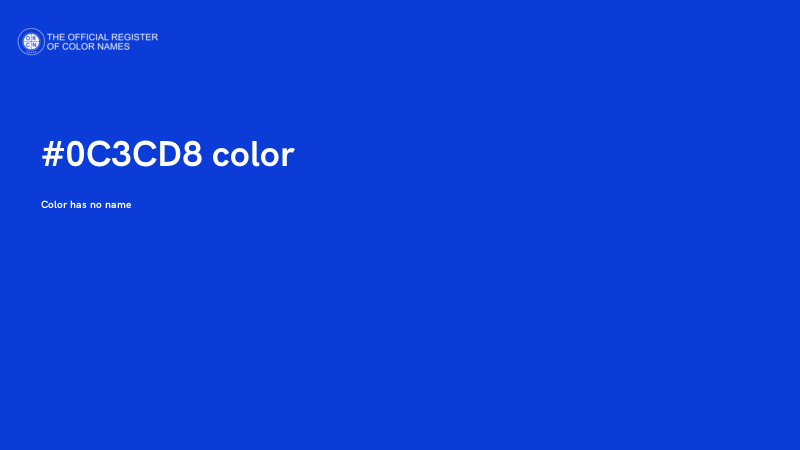 #0C3CD8 color image