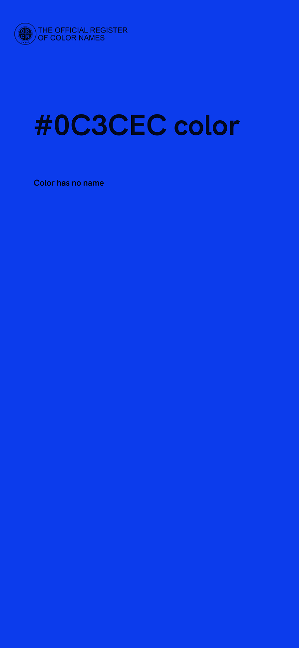 #0C3CEC color image