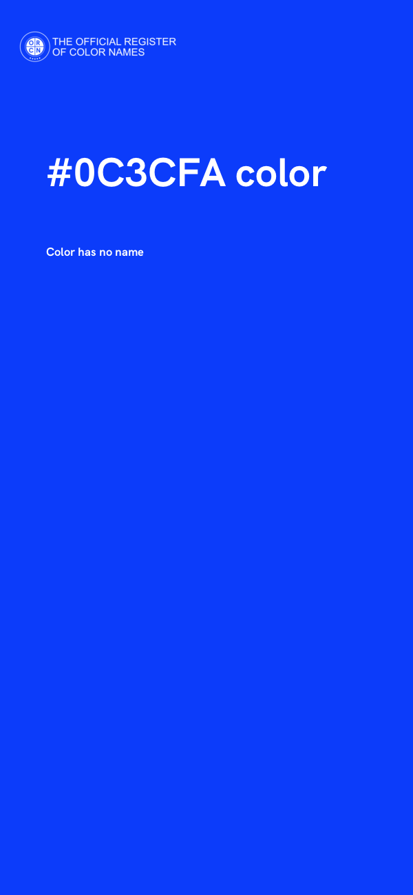 #0C3CFA color image