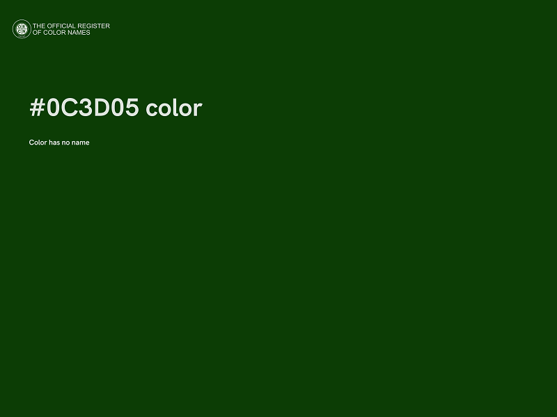 #0C3D05 color image