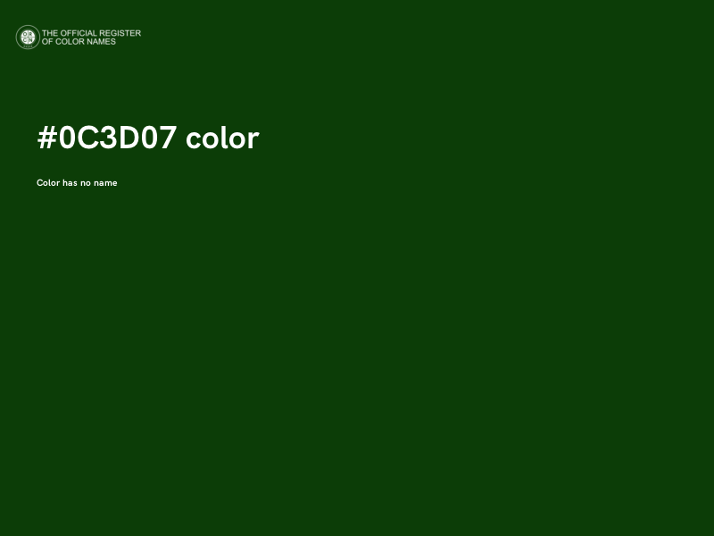 #0C3D07 color image