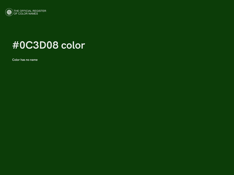 #0C3D08 color image