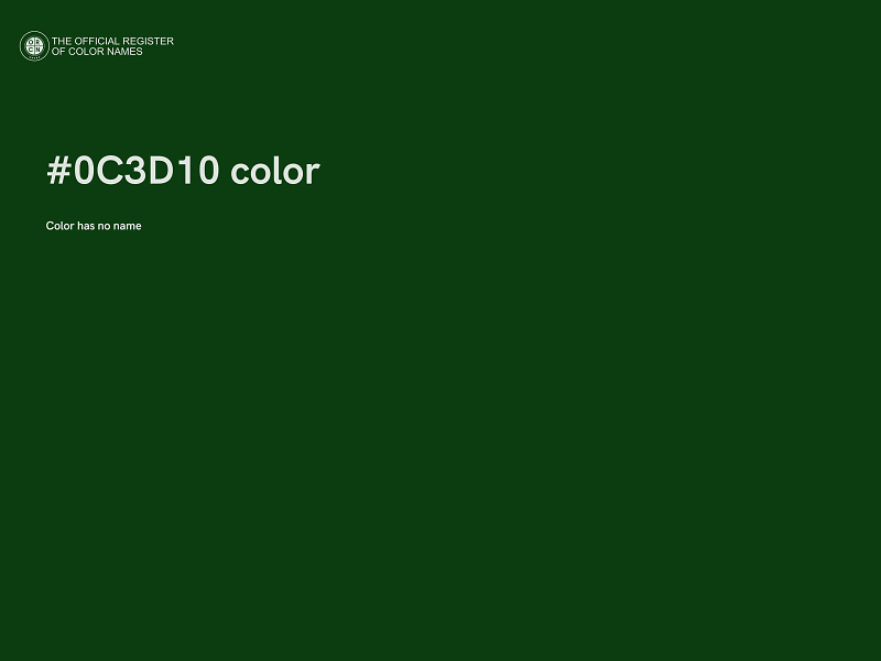 #0C3D10 color image