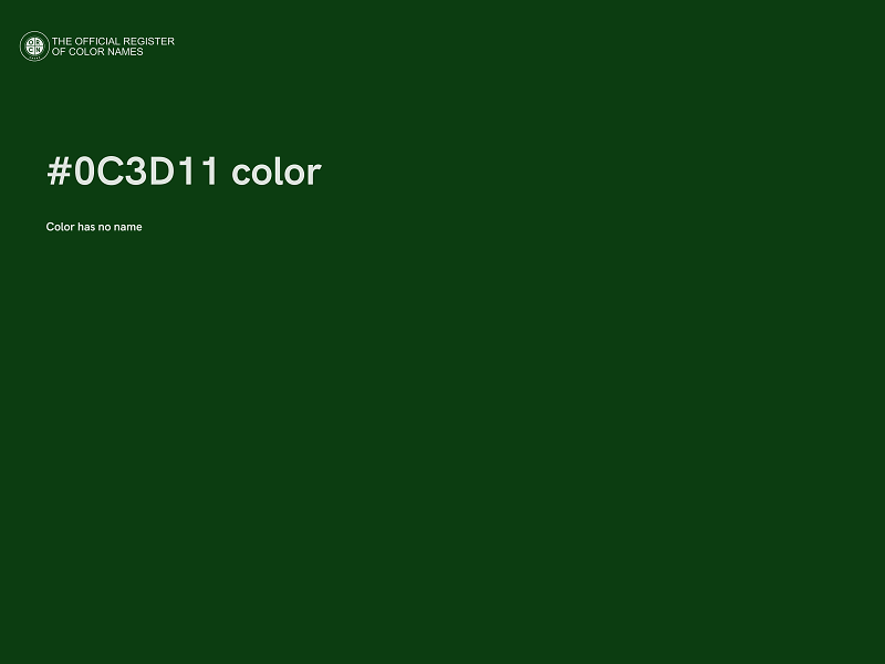 #0C3D11 color image