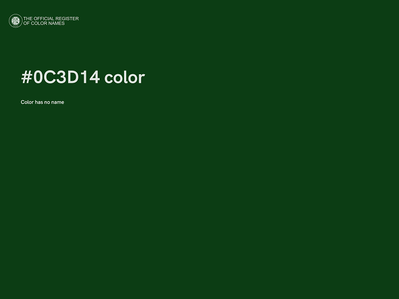 #0C3D14 color image
