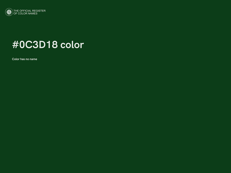 #0C3D18 color image