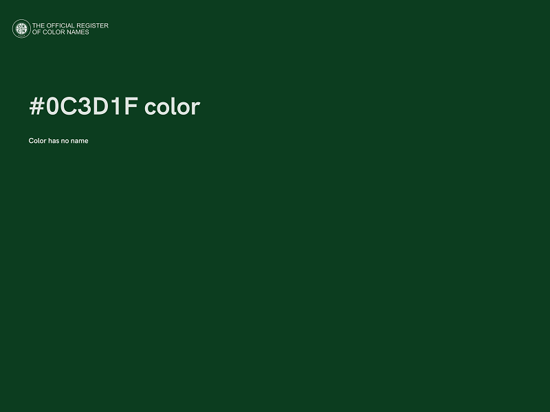 #0C3D1F color image