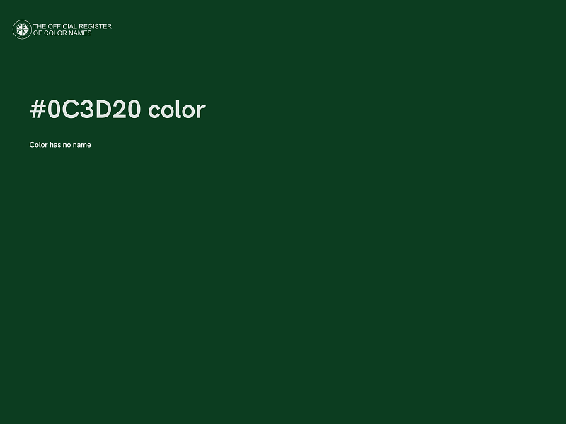 #0C3D20 color image
