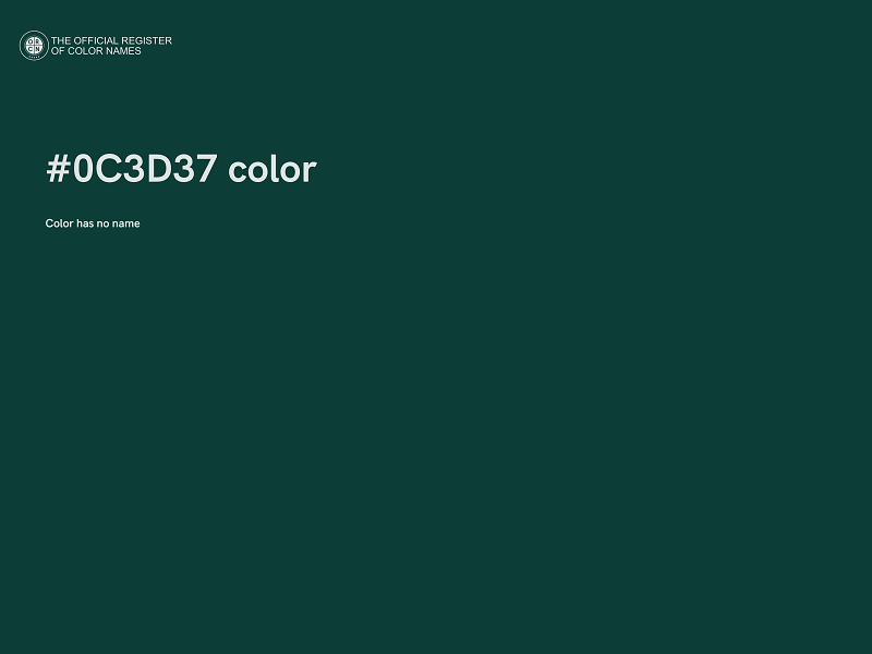 #0C3D37 color image