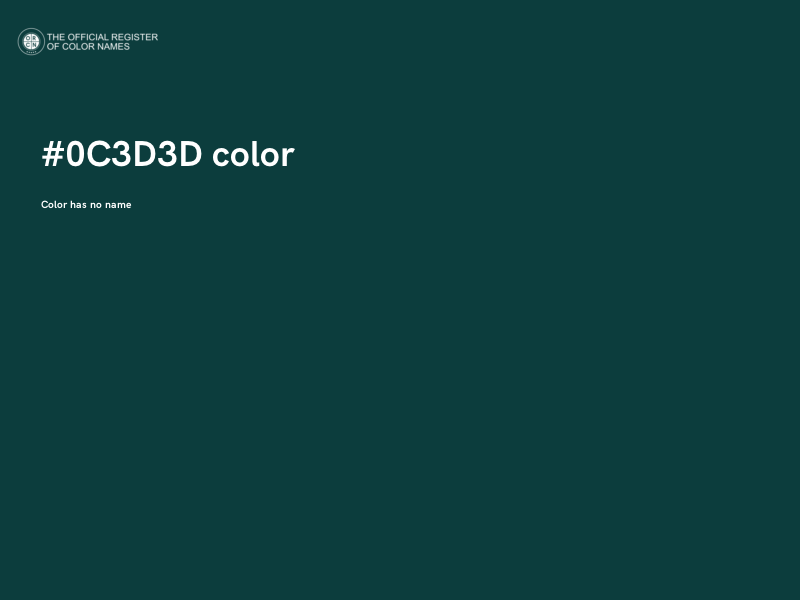 #0C3D3D color image