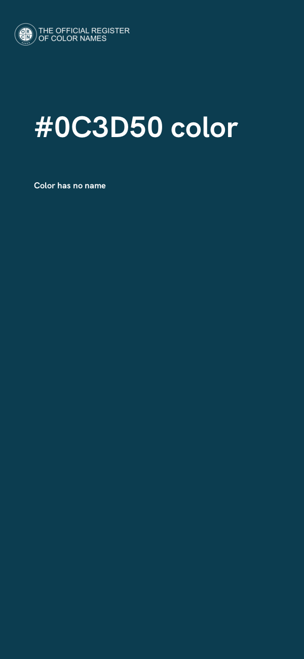 #0C3D50 color image