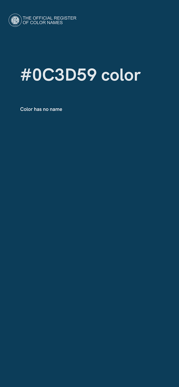 #0C3D59 color image