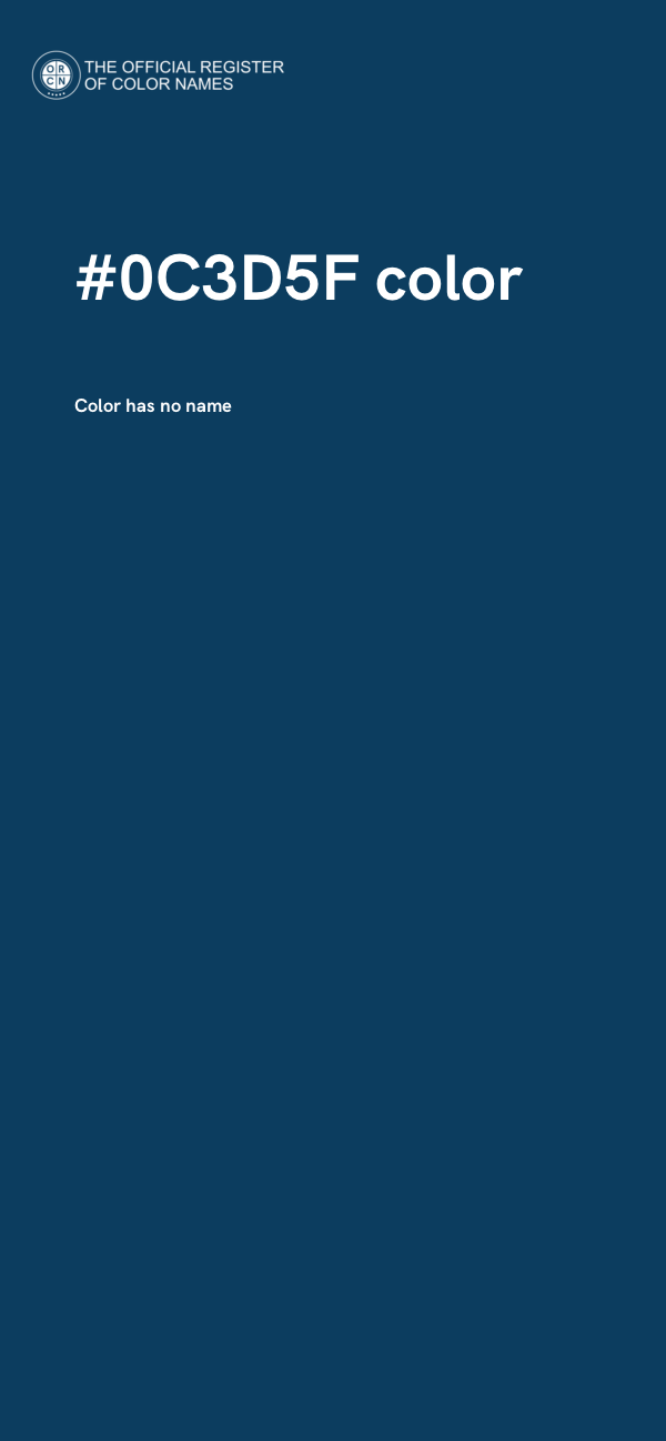 #0C3D5F color image
