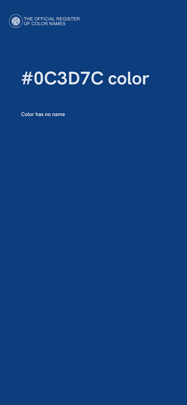#0C3D7C color image