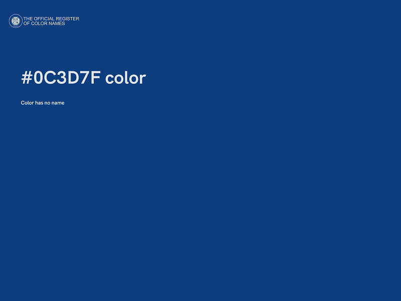 #0C3D7F color image