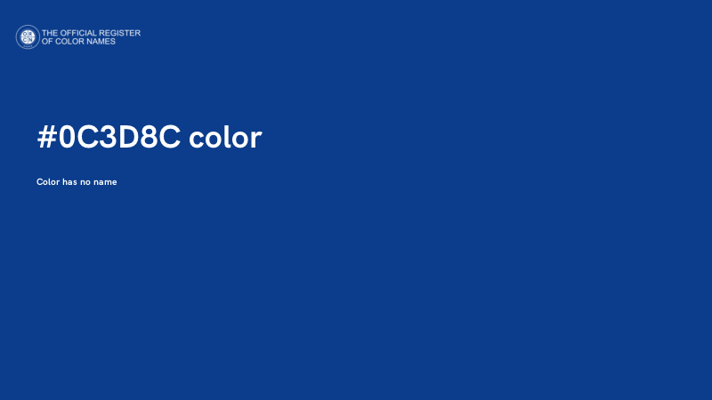 #0C3D8C color image