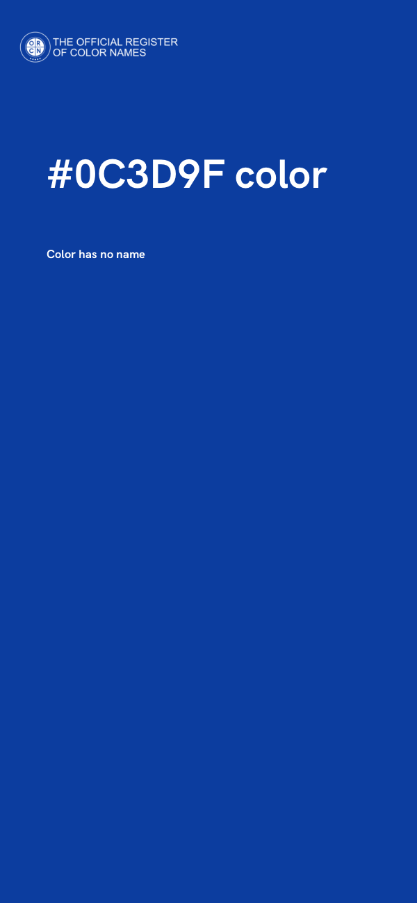 #0C3D9F color image