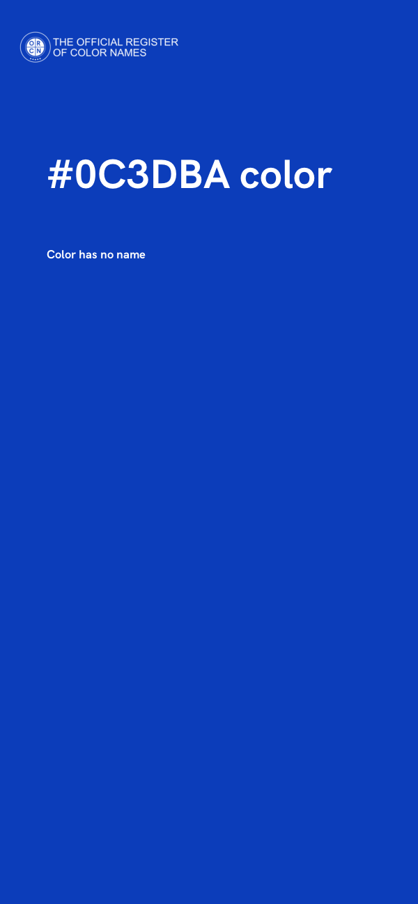 #0C3DBA color image