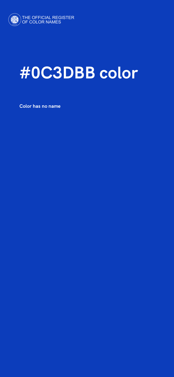 #0C3DBB color image