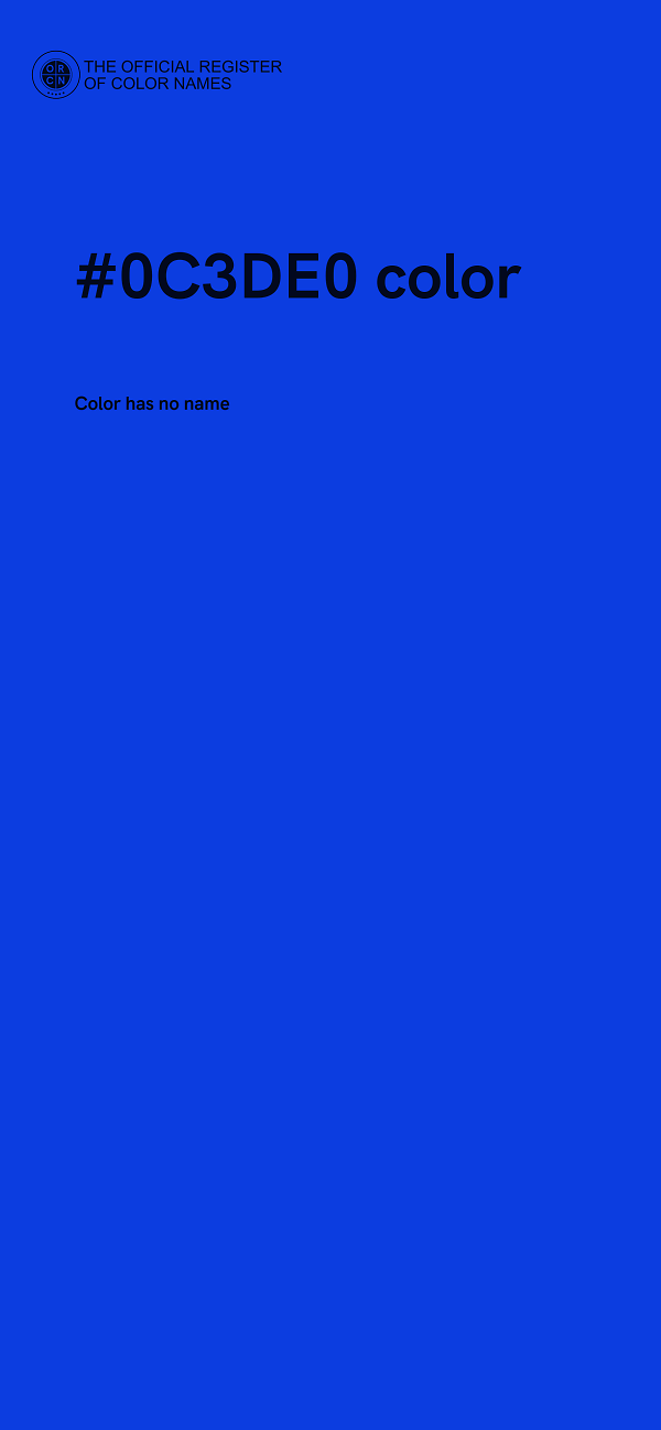 #0C3DE0 color image