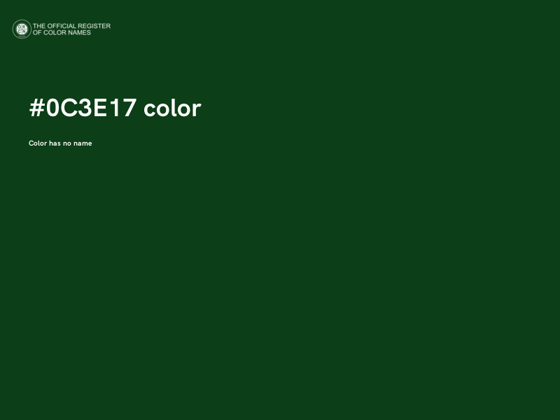 #0C3E17 color image