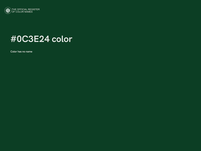 #0C3E24 color image
