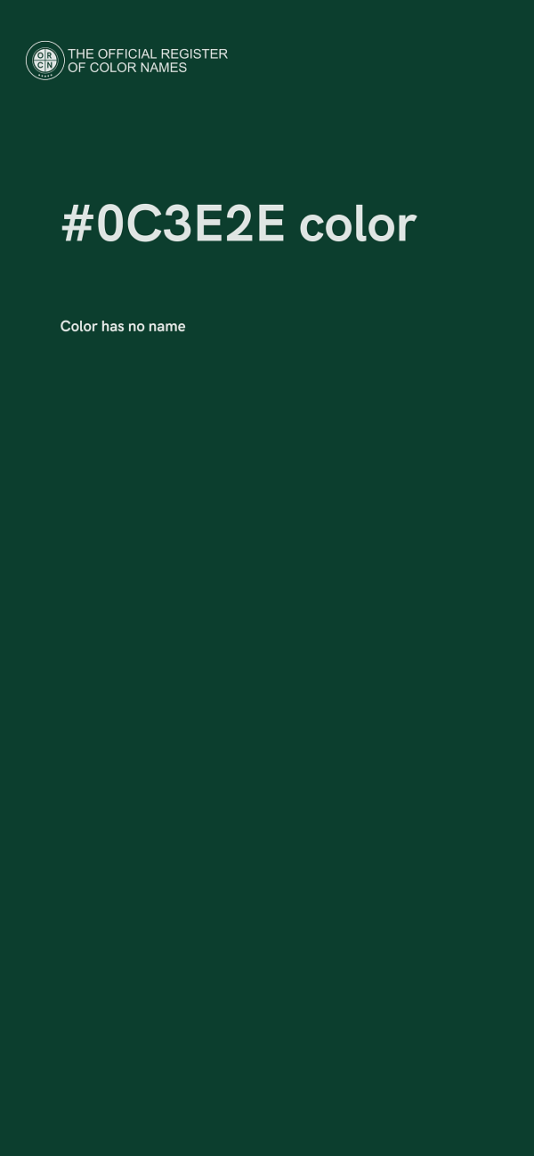 #0C3E2E color image