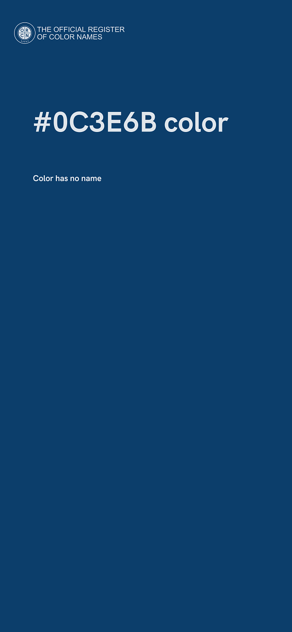 #0C3E6B color image