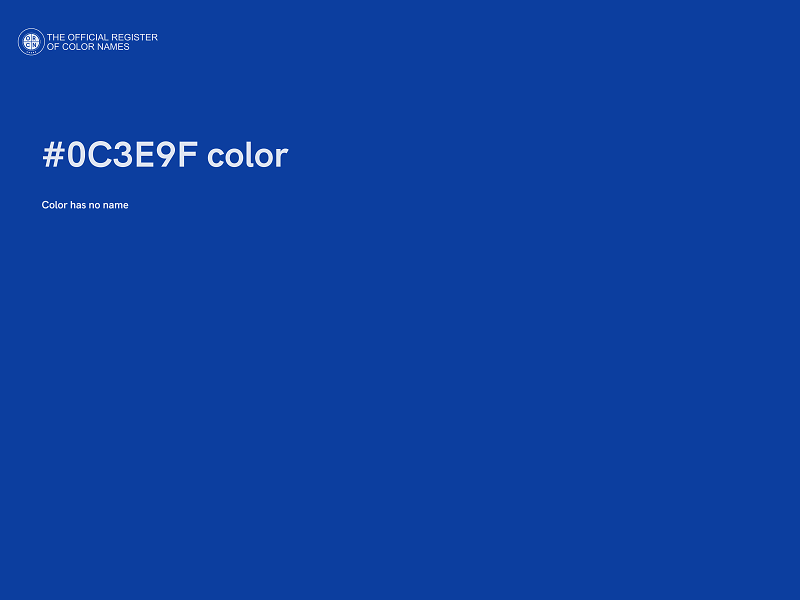 #0C3E9F color image