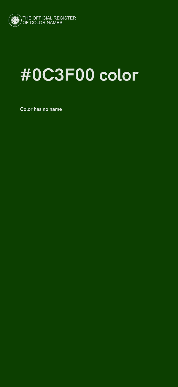 #0C3F00 color image