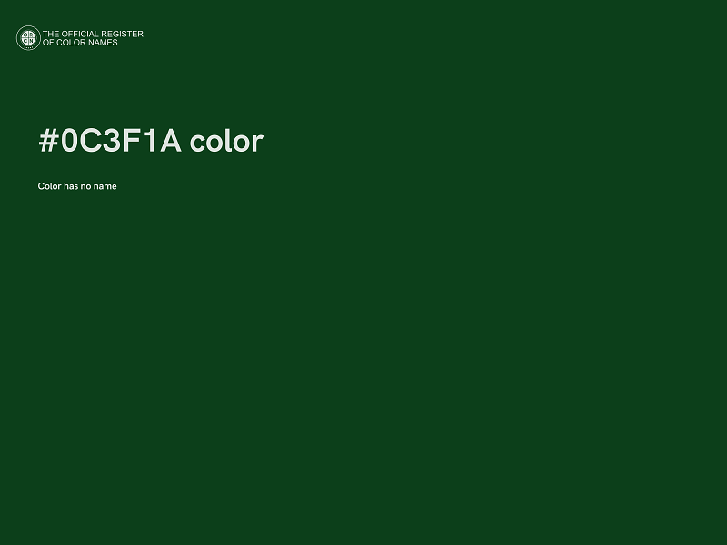 #0C3F1A color image